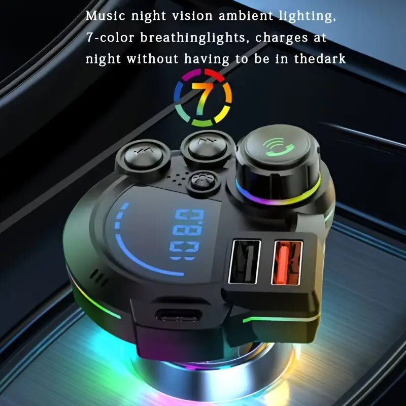 Bluetooth 5.3 car FM transmitter