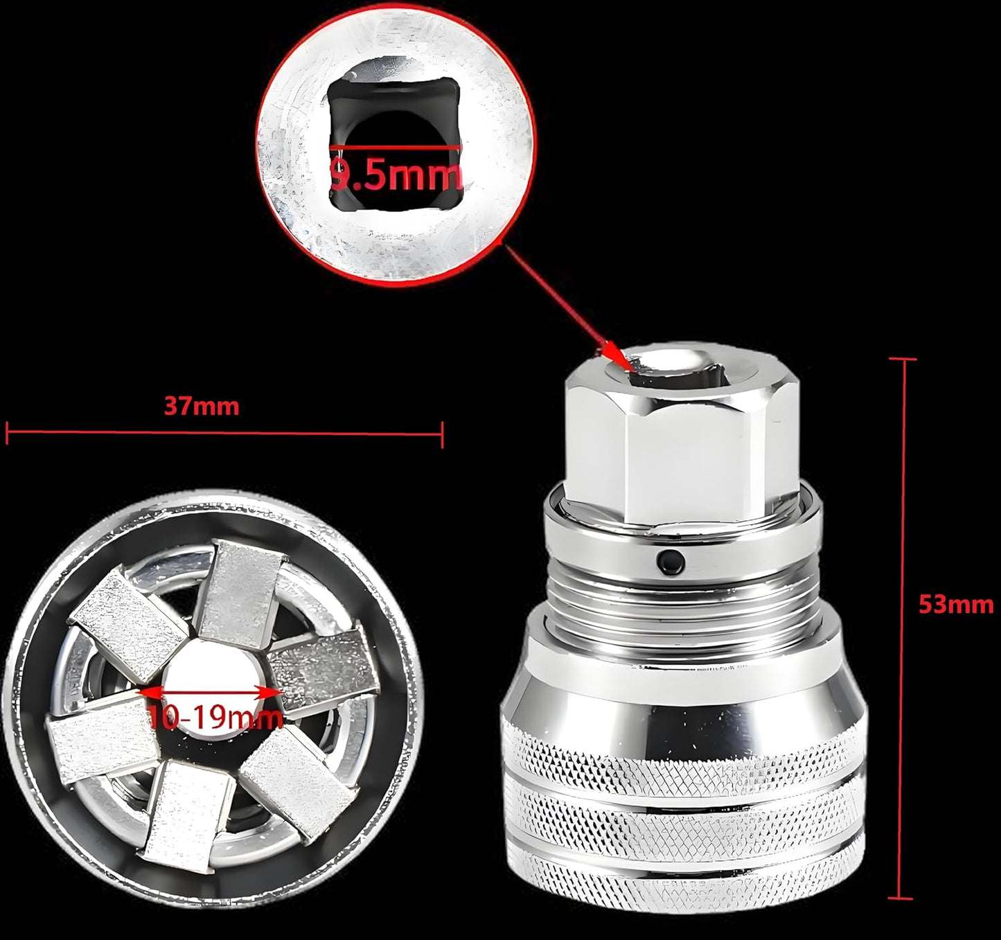 Upgraded Adjustable Universal Socket β 10mm-19mm Master Wrench Tool