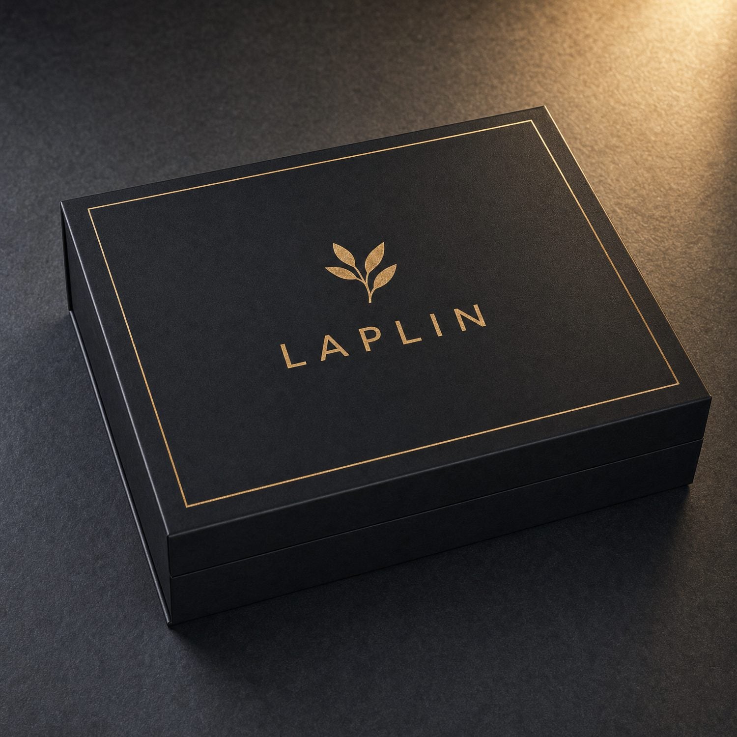The closed LAPLIN keepsake case.