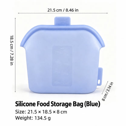 Magnetic-Seal Reusable Silicone Food Storage Bag