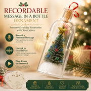 Recordable Christmas Message Bottle Ornament