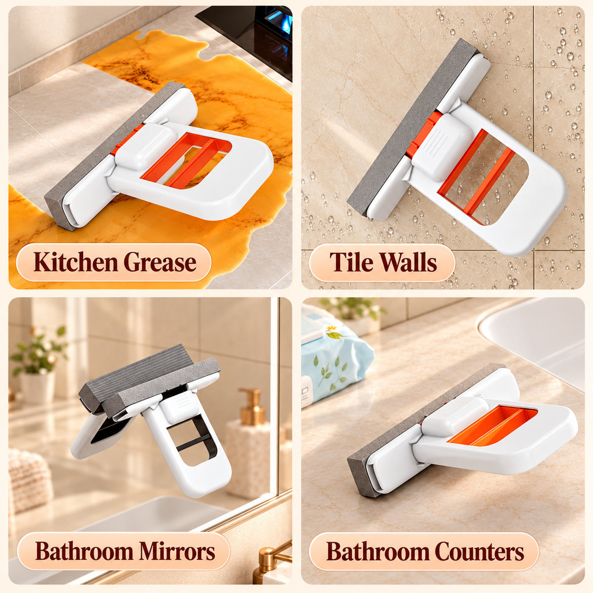 Foldable Self-Squeeze Mini Sponge Mop