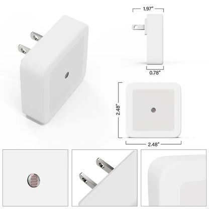 Dusk-to-Dawn Plug-In Night Lights – 6 Pack