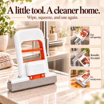 Foldable Self-Squeeze Mini Sponge Mop