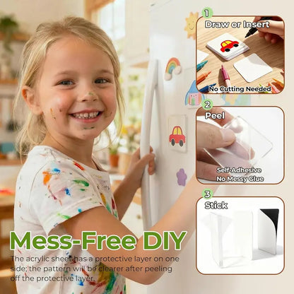 DIY Acrylic Photo Fridge Magnet Kit