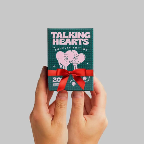 Talking Hearts: Couple Card Game For Date Nights & Travel - 200 Questions