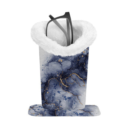 Plush-Lined Eyeglasses Holder Stand