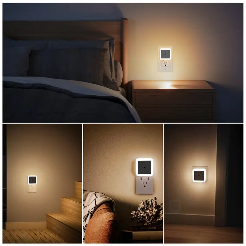Dusk-to-Dawn Plug-In Night Lights – 6 Pack