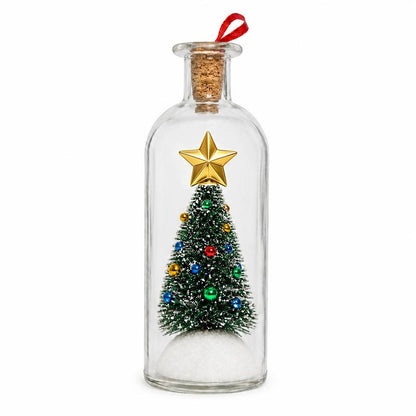 Recordable Christmas Message Bottle Ornament
