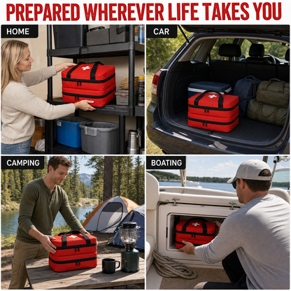 330-Piece Waterproof First Aid Kit