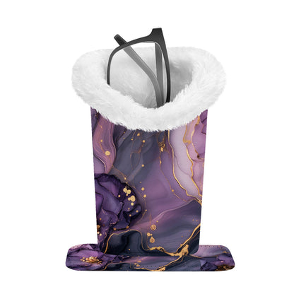 Plush-Lined Eyeglasses Holder Stand