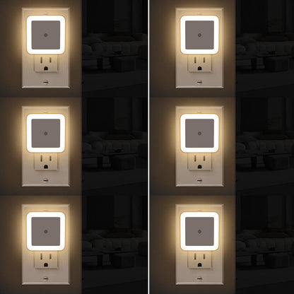 Dusk-to-Dawn Plug-In Night Lights – 6 Pack