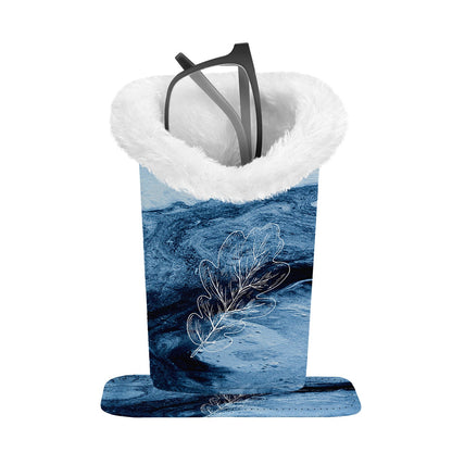 Plush-Lined Eyeglasses Holder Stand