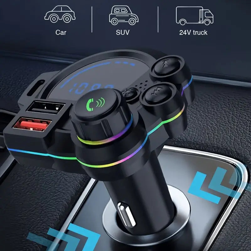 Bluetooth FM transmitter music playback
