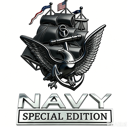 🔥 Father’s Day Sale -🎁U.S. Navy Special Edition Metal Vehicle Badge