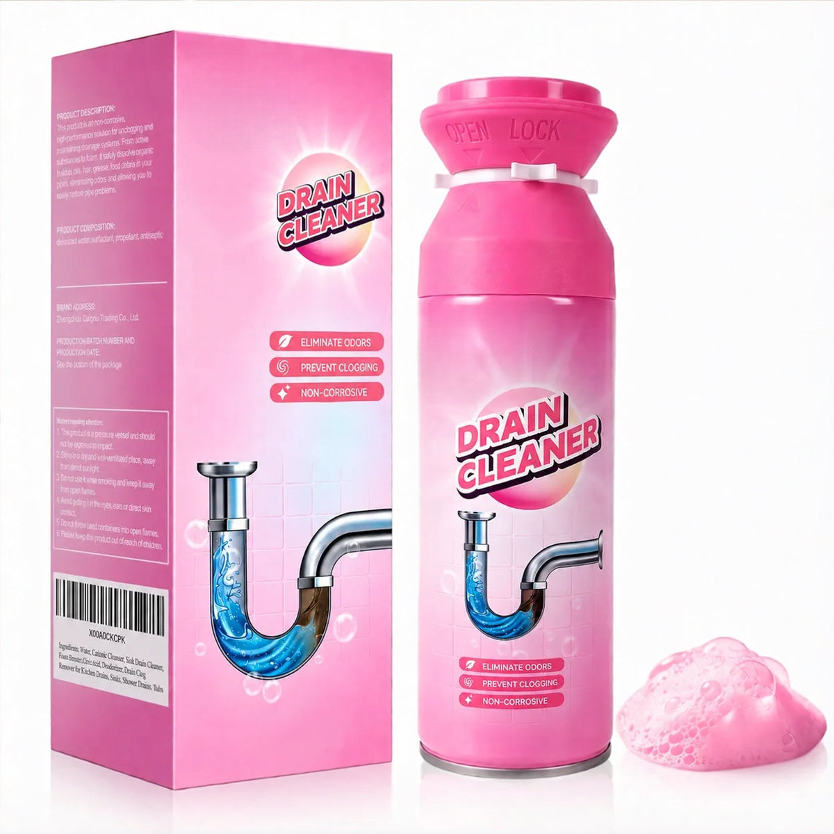50%OFF⏳NOW-Household Safe Foam Mousse Drain Cleaner✨