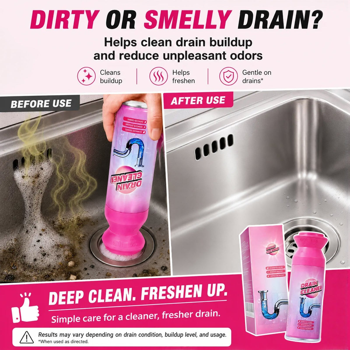 50%OFF⏳NOW-Household Safe Foam Mousse Drain Cleaner✨