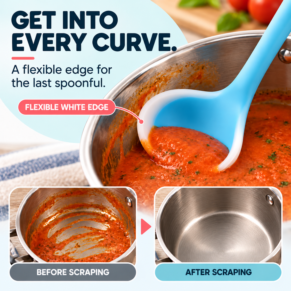 2-in-1 Silicone Scoop & Scraper
