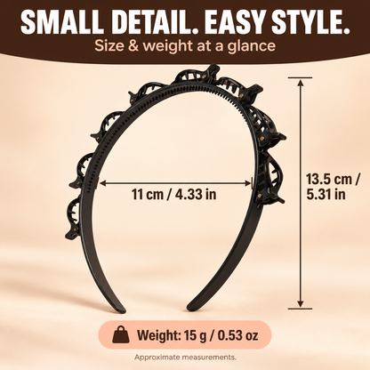 Built-In Clip Styling Headband