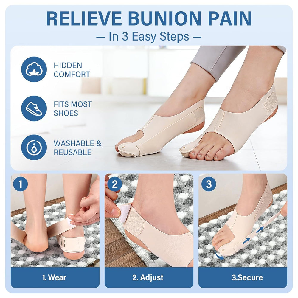 Bunion sleeve used during rest or nighttime