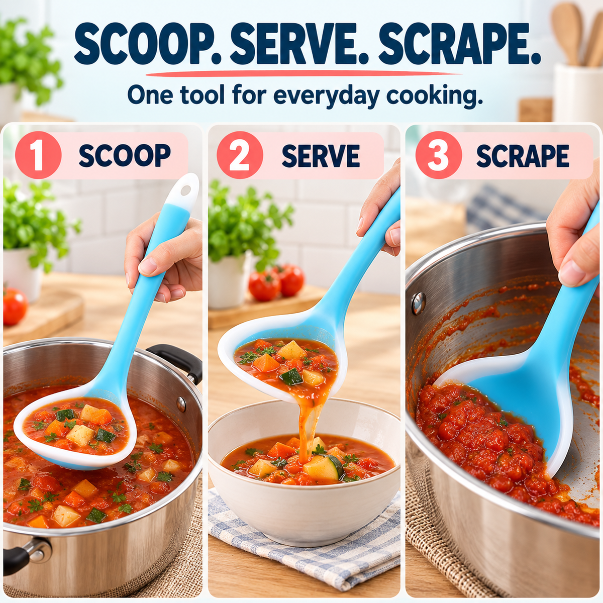 2-in-1 Silicone Scoop & Scraper