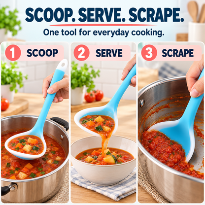 2-in-1 Silicone Scoop & Scraper
