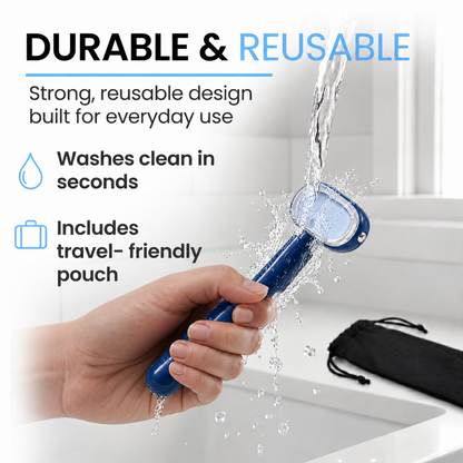 Dual‑Sided Foot Callus Remover, Replaceable Stainless Steel Blade Foot Scraper 🦶