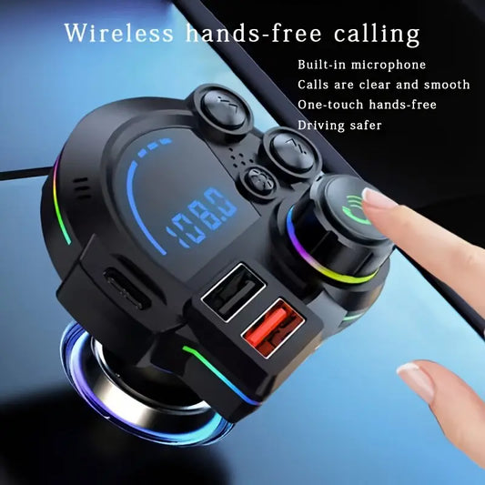 PD 30W Type-C Car Charger & Bluetooth 5.3 FM Transmitter