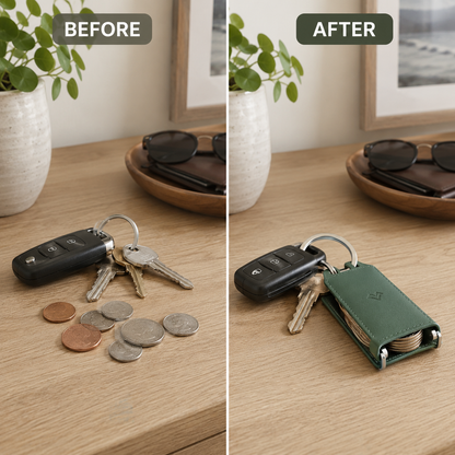 Mini Coin Storage Keychain