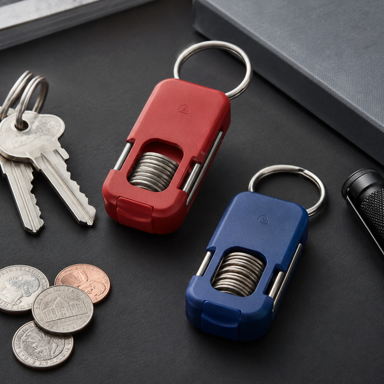 Mini Coin Storage Keychain