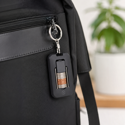 Mini Coin Storage Keychain