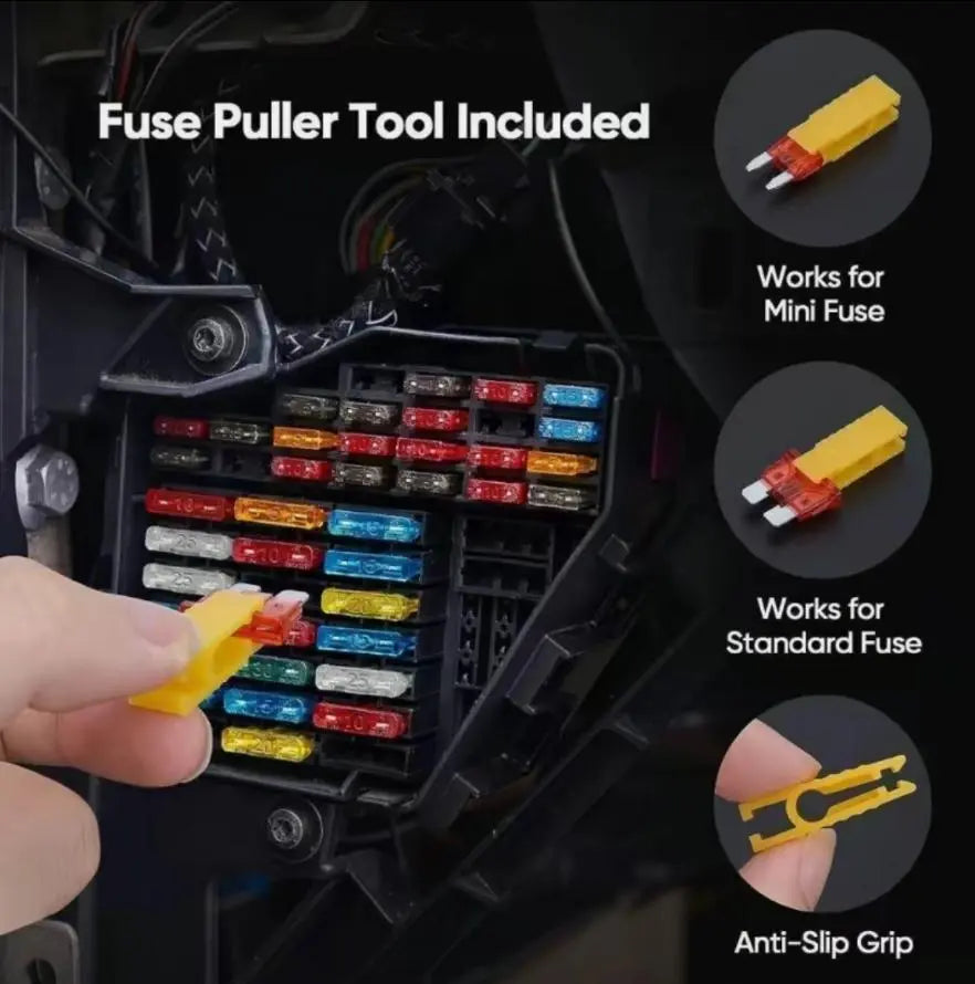 【DealsForYouDays】306PCS&Car Blade Fuse Assortment Set withAssorted Car Blade Fuses in Colorful PlasticPallets for Automotive Applications &Deals for you days Replacement