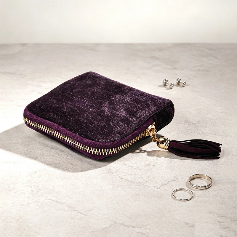 5-Compartment Travel Jewelry Pouch