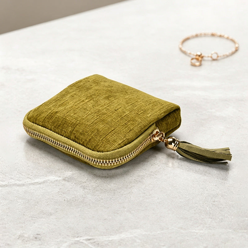 5-Compartment Travel Jewelry Pouch