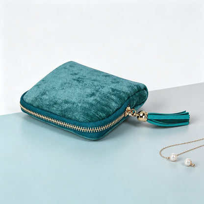5-Compartment Travel Jewelry Pouch