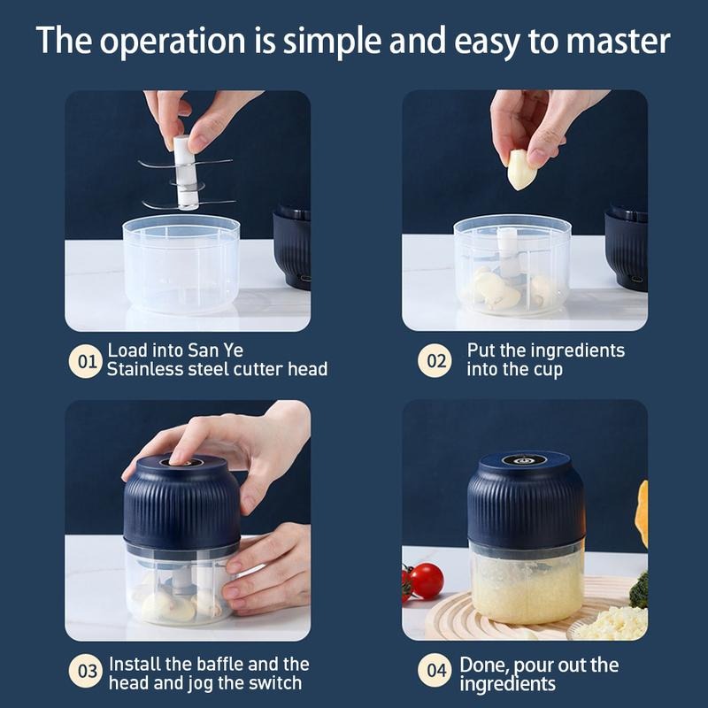 Mini food chopper lifestyle use