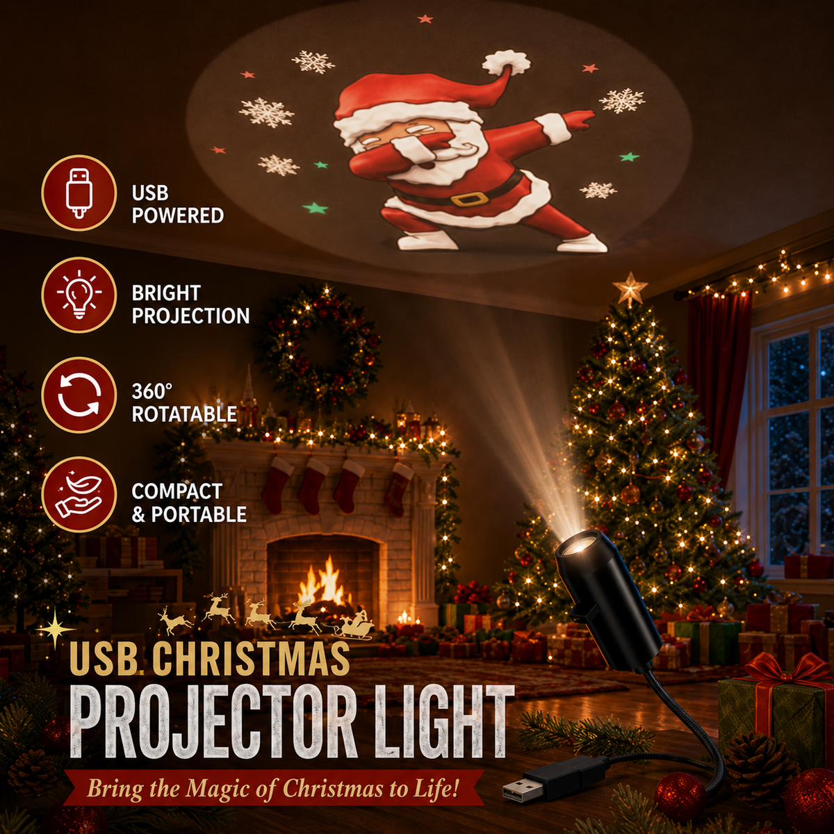 Christmas light projector 5