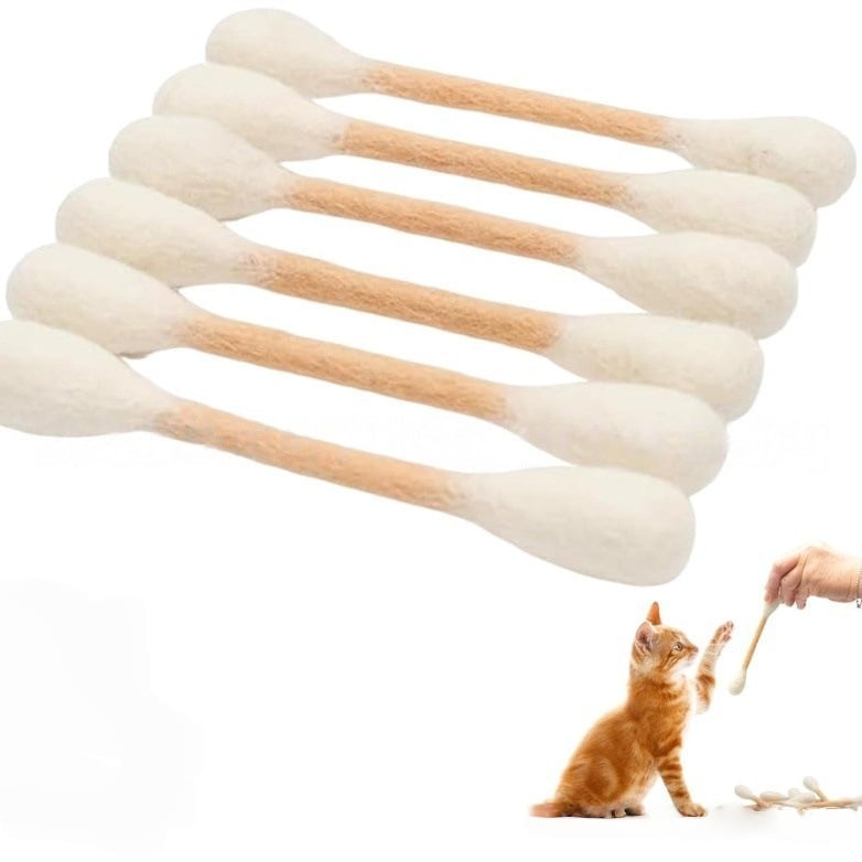 Colorful six-piece catnip swab toy set