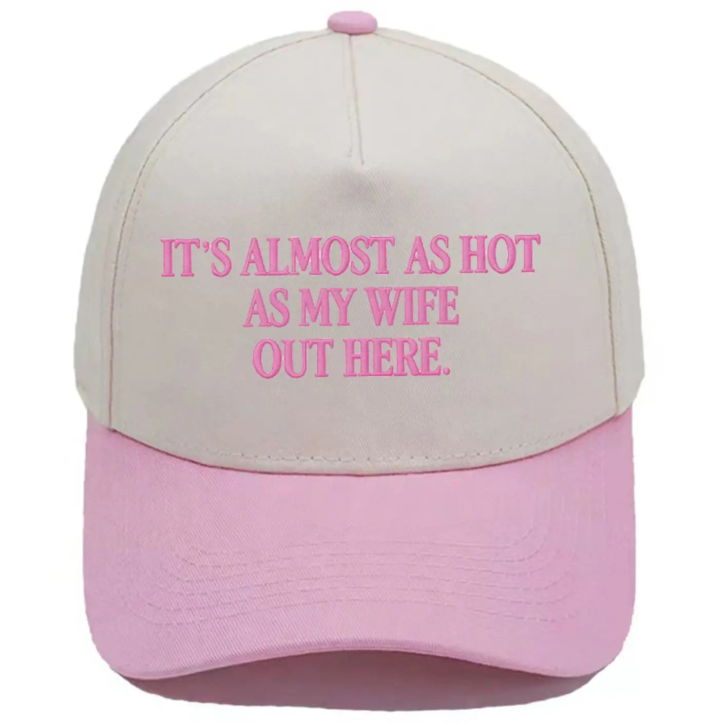 Retro two tone embroidered hat