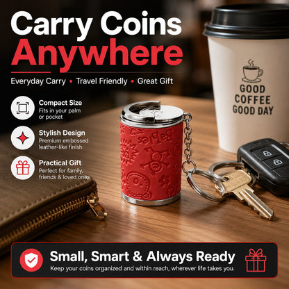 Mini Coin Storage Keychain