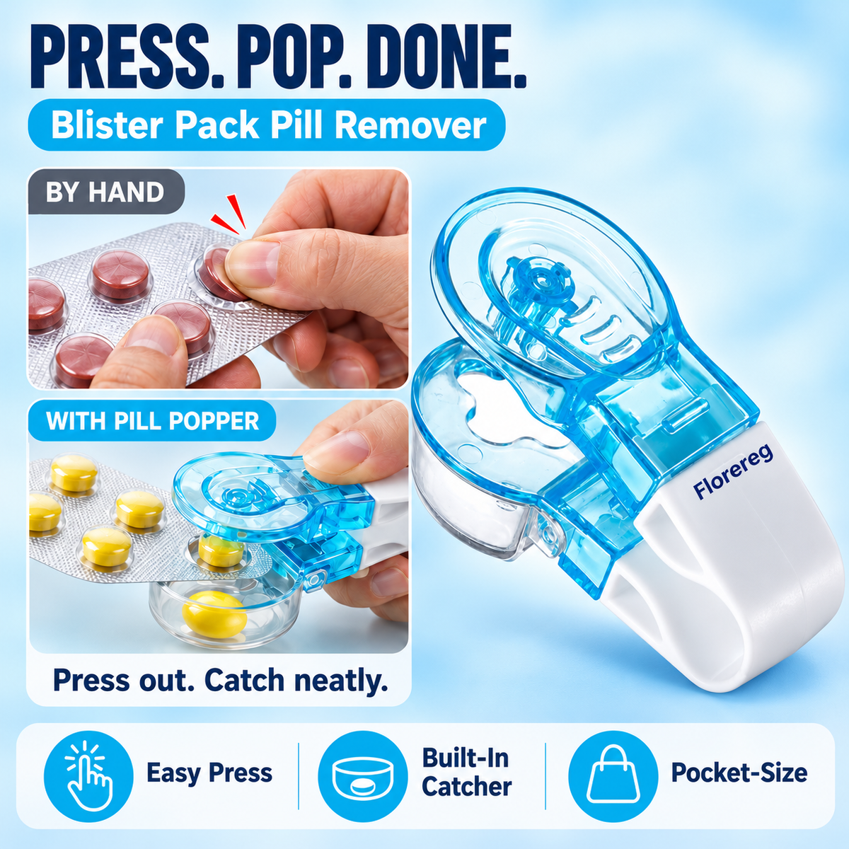 Easy-Take Pill Tablet Dispenser