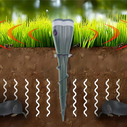 🌸Summer Sale 50% OFF☘️Solar Powered Waterproof Screw Mole Repellent
