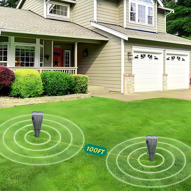 🌸Summer Sale 50% OFF☘️Solar Powered Waterproof Screw Mole Repellent