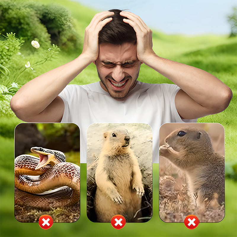 🌸Summer Sale 50% OFF☘️Solar Powered Waterproof Screw Mole Repellent