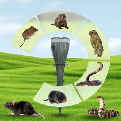 🌸Summer Sale 50% OFF☘️Solar Powered Waterproof Screw Mole Repellent