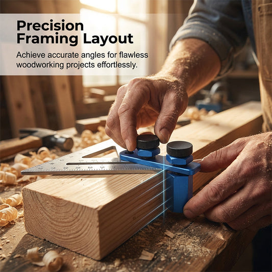 📐 50% OFF NOW! 🔧 Aluminum Stair Gauge & Framing Square Clamp – Precision Marking, Durable Build & Essential for Carpentry 🔨