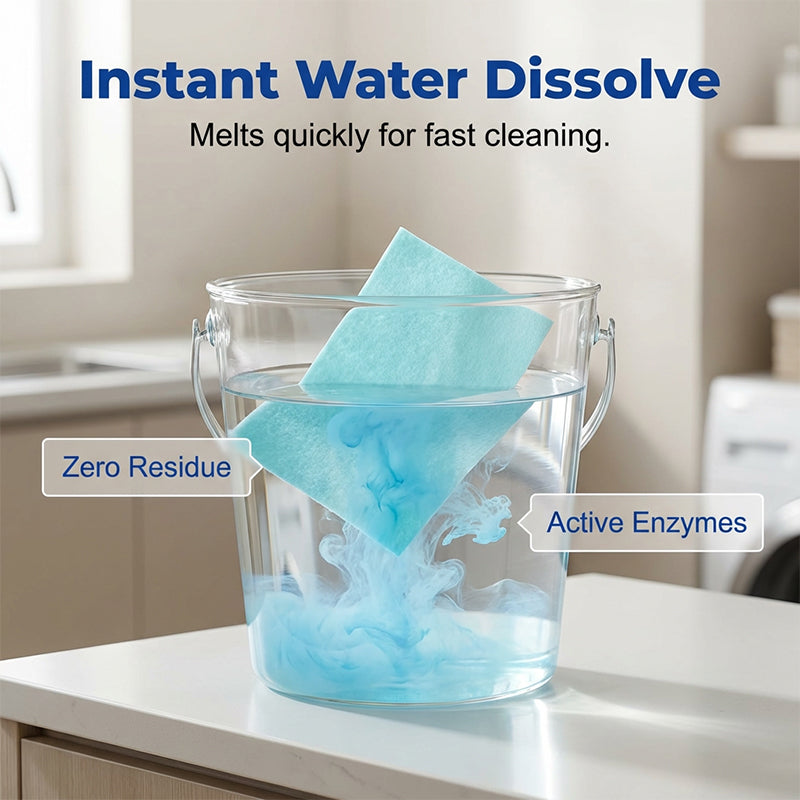 🥳2026 HOT SALE🥳💞50K+ SOLD!⏳✨ 50% OFF! Water‑Soluble Floor Sheets – Just drop in water. no measuring. Cleans & shines all floors. Safe & streak‑free. 120 sheets pack. Your daily helper. 🧹💧