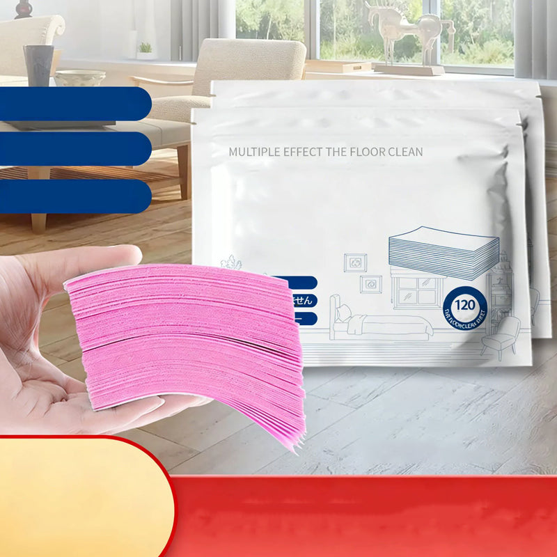 🥳2026 HOT SALE🥳💞50K+ SOLD!⏳✨ 50% OFF! Water‑Soluble Floor Sheets – Just drop in water. no measuring. Cleans & shines all floors. Safe & streak‑free. 120 sheets pack. Your daily helper. 🧹💧