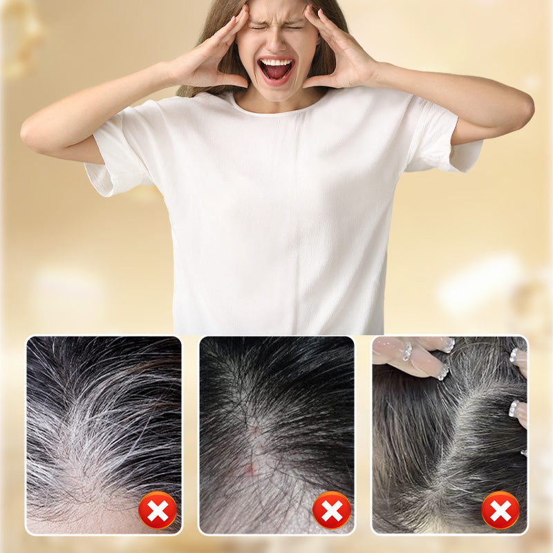 2-In-1 Natural Instant Safe Hair Color Stick ＆ Comb