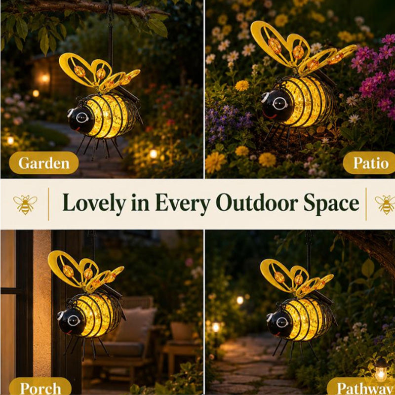 Solar bee light for outdoor garden decoration